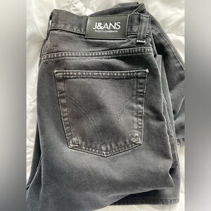 Dolce & Gabbana Men’s Jeans Black Button Front Designer LUXURY Denim Italy D&G